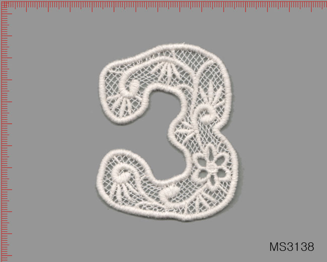 1개) 면케미컬 자수모티브 MS3138