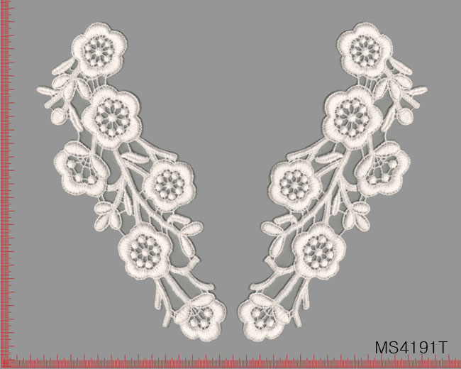 1개) 면케미컬 자수모티브 MS4191T