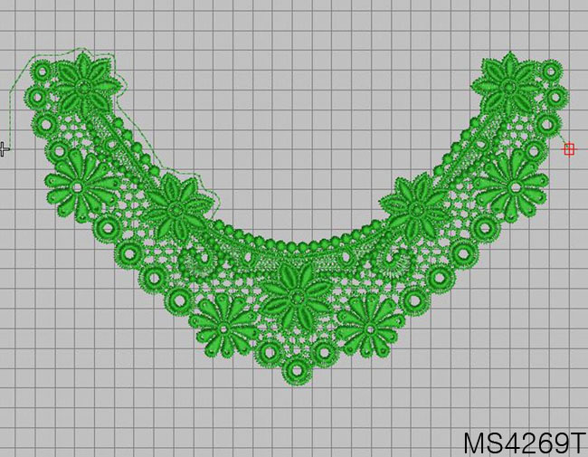 1개) 면케미컬 자수모티브 MS4269T